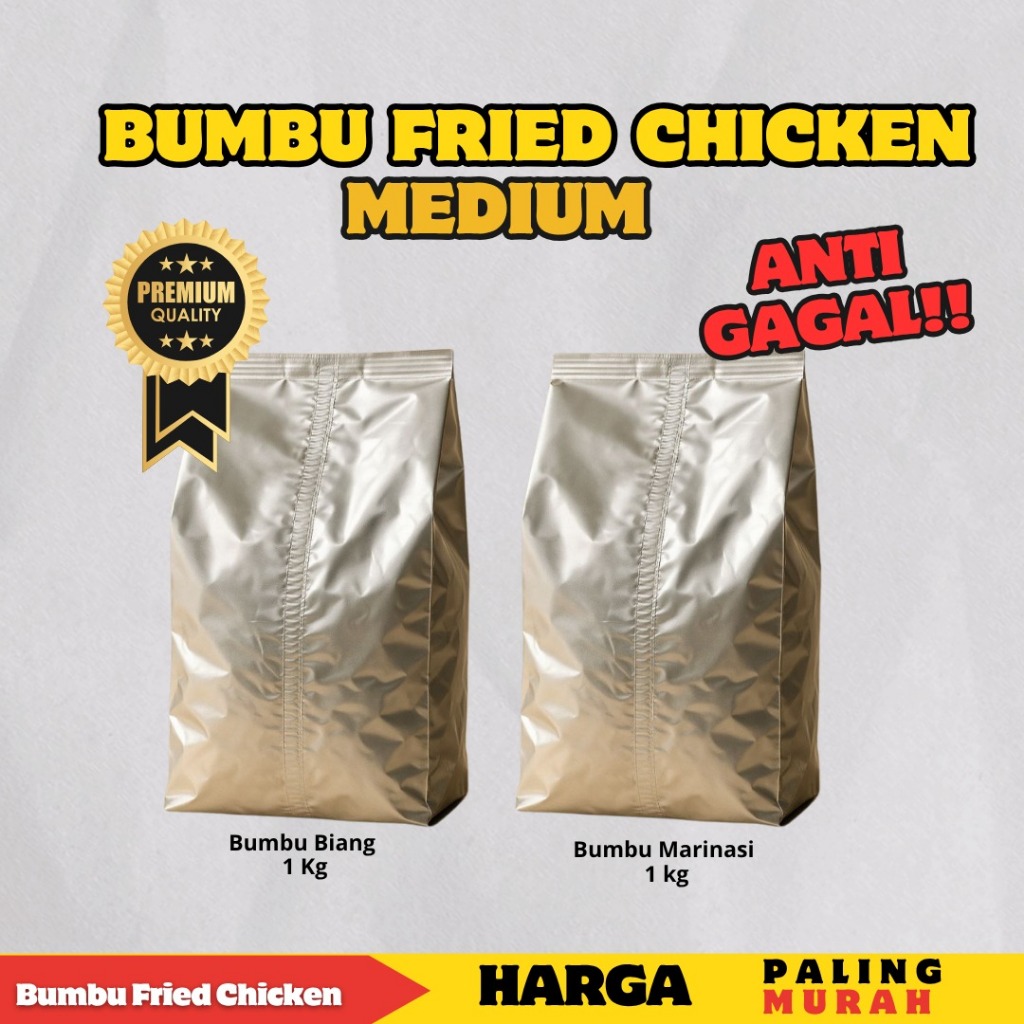 

Paket Bumbu Biang dan Bumbu Marinasi 1kg-Friedchicken-Bumbu Praktis-Tepung-pengempuk- Alifa Food