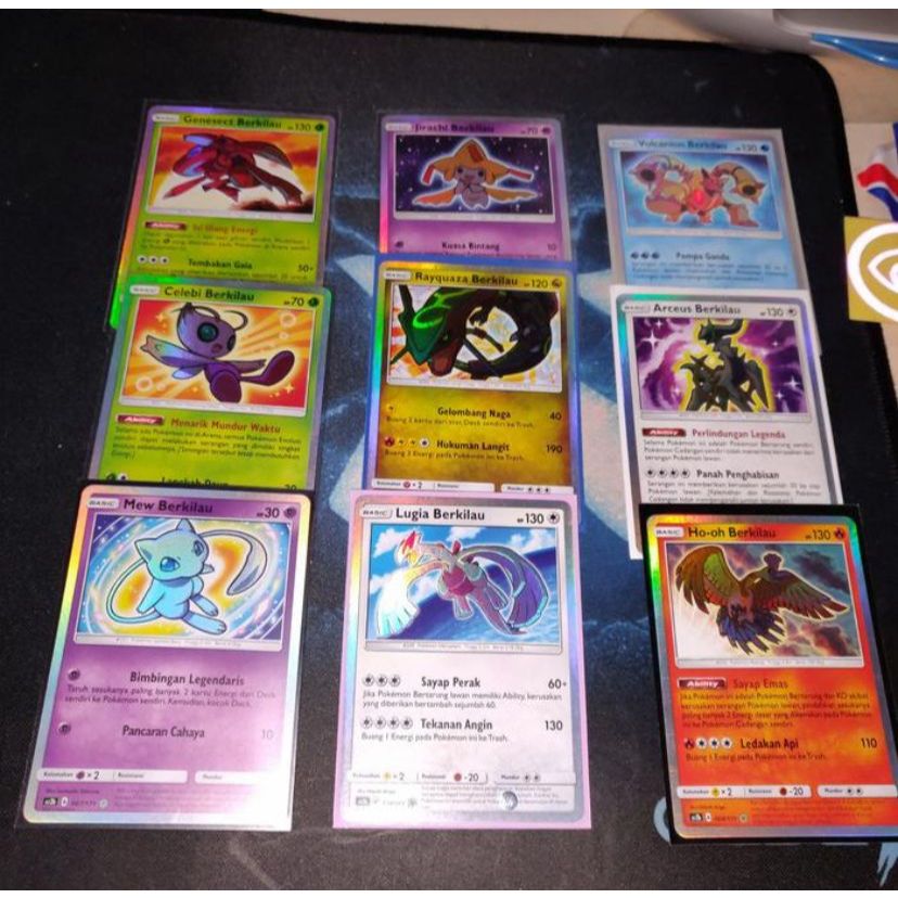 Kartu Pokemon TCG ID Indonesia AS2a AS2b Lugia Mew Dkk Set 9 Berkilau