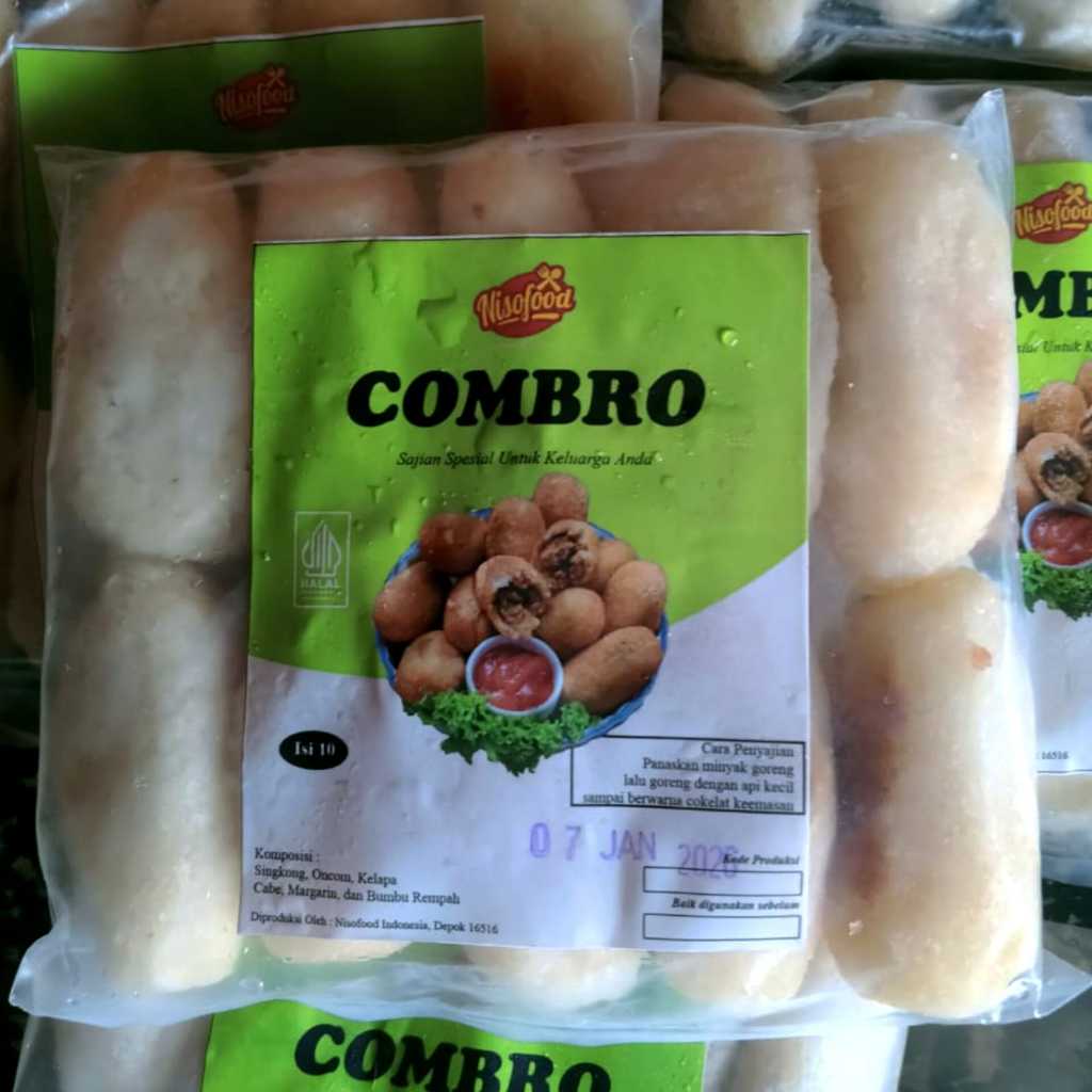 Combro Isi 10 Nisa Food 300gr Frozen Oncom Siap Goreng