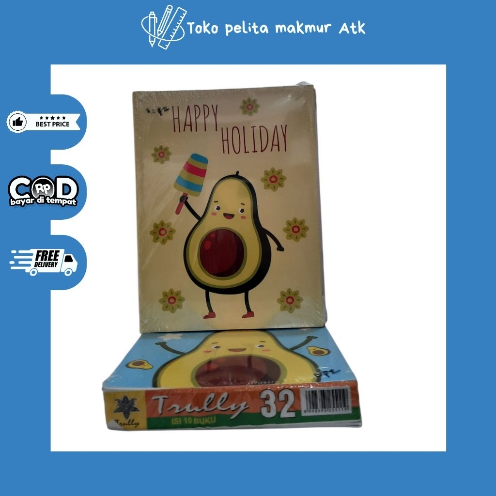 

BUKU TULIS TRULLY ISI 32 LEMBAR (1 pack isi 10)