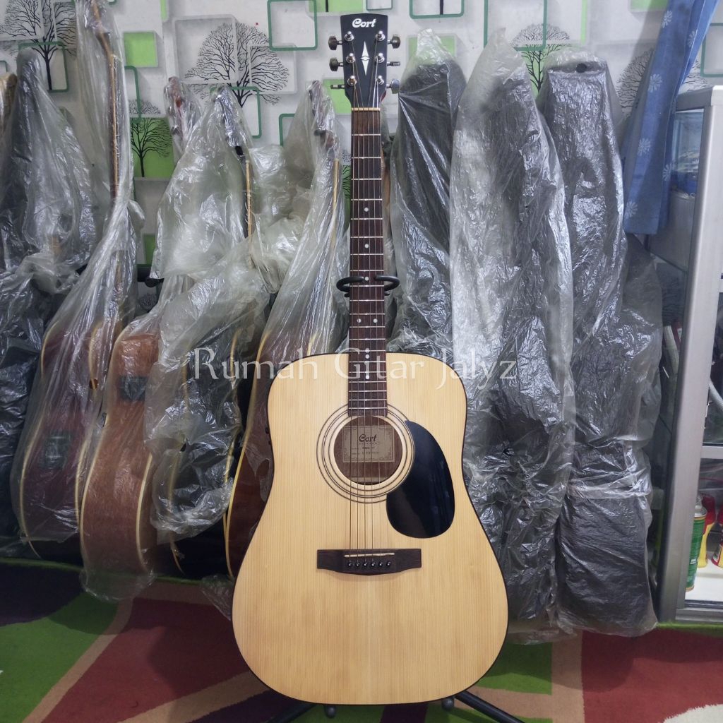 gitar bekas second original CORT AD810 OP mulus, upgrade preamp Fishman