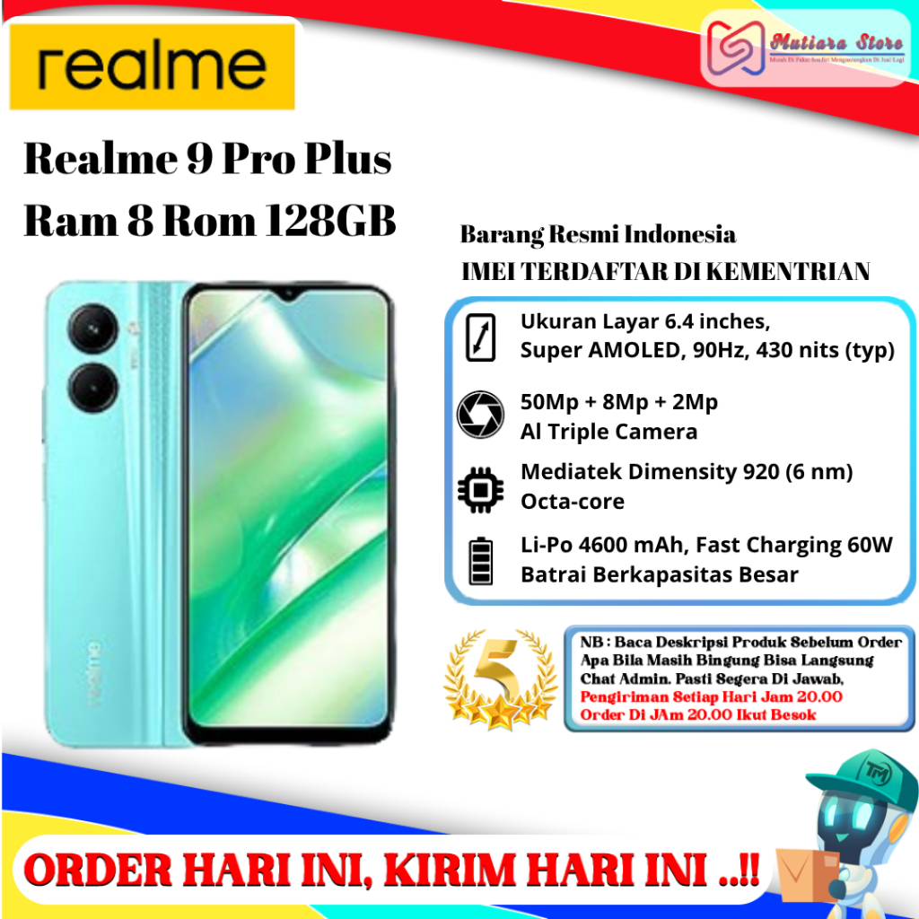 Realme 9 Pro Plus 5G Ram 8 Rom 128GB