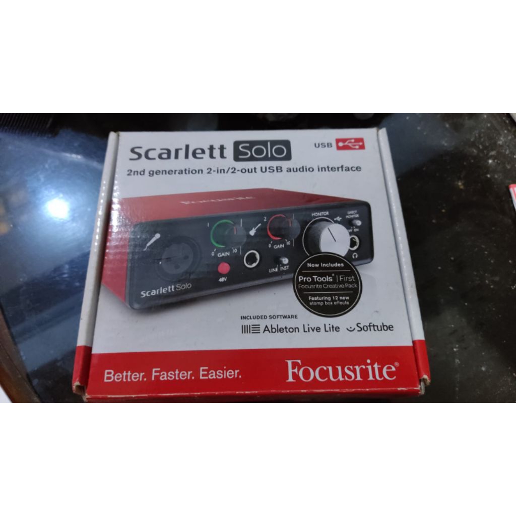 Focusrite Scarlett Solo 2nd Gen – USB Audio Interface (2-in/2-out)