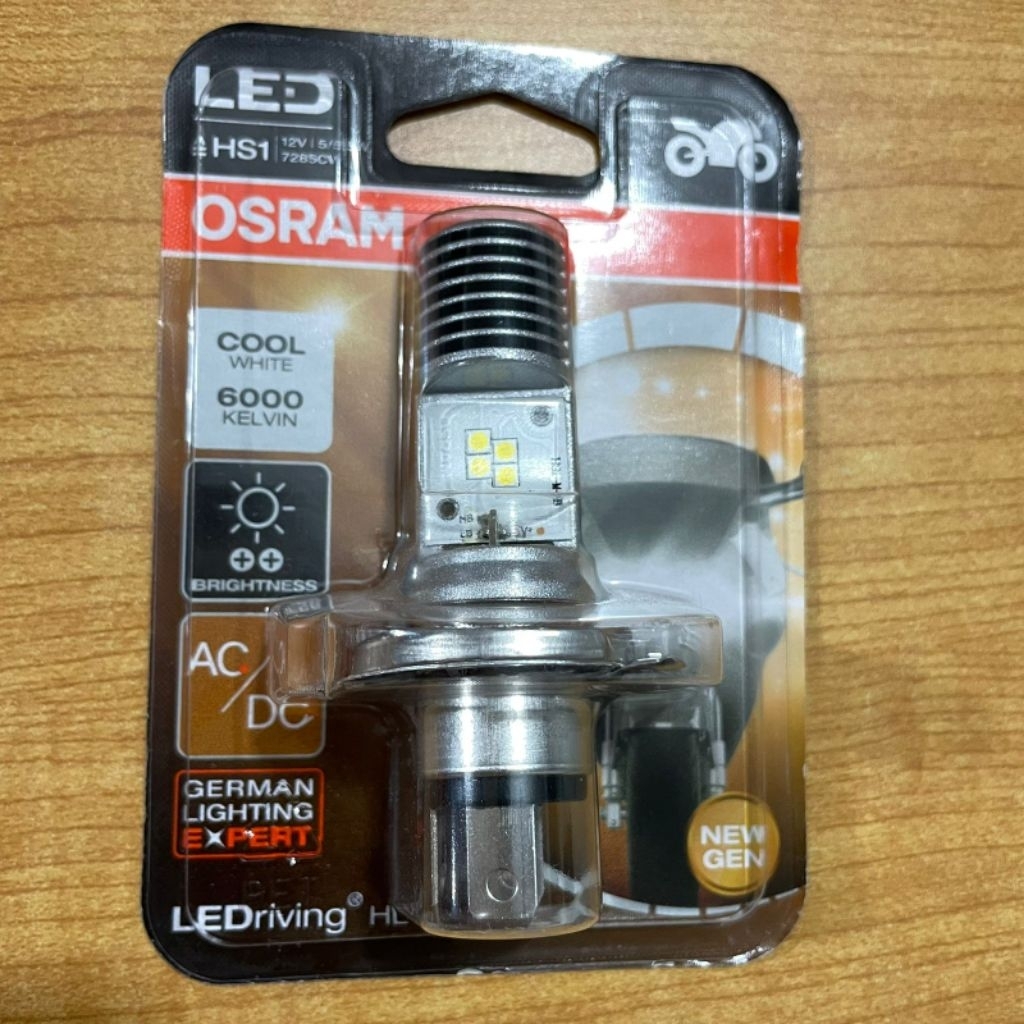 lampu / dop depan led motor laki / h4 osram putih / kuning