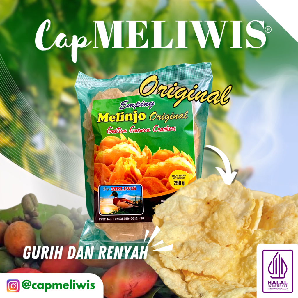 

Emping Melinjo Original Cap Meliwis (250g)