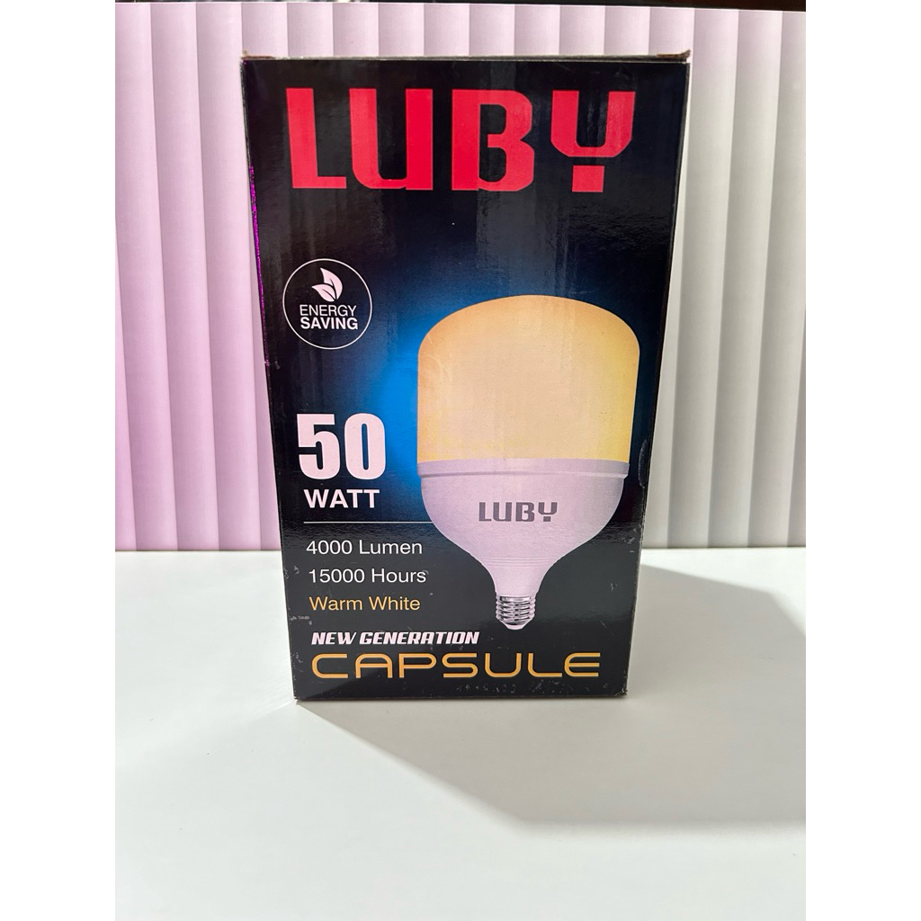 Lampu LUBY Led 50 Watt Warm White, Lampu Kuning Luby 50 watt