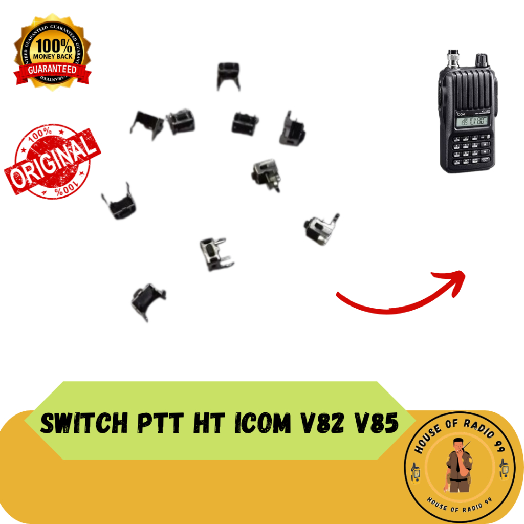 Switch PTT HT Icom V82 Icom V85 Tombol PTT HT Icom