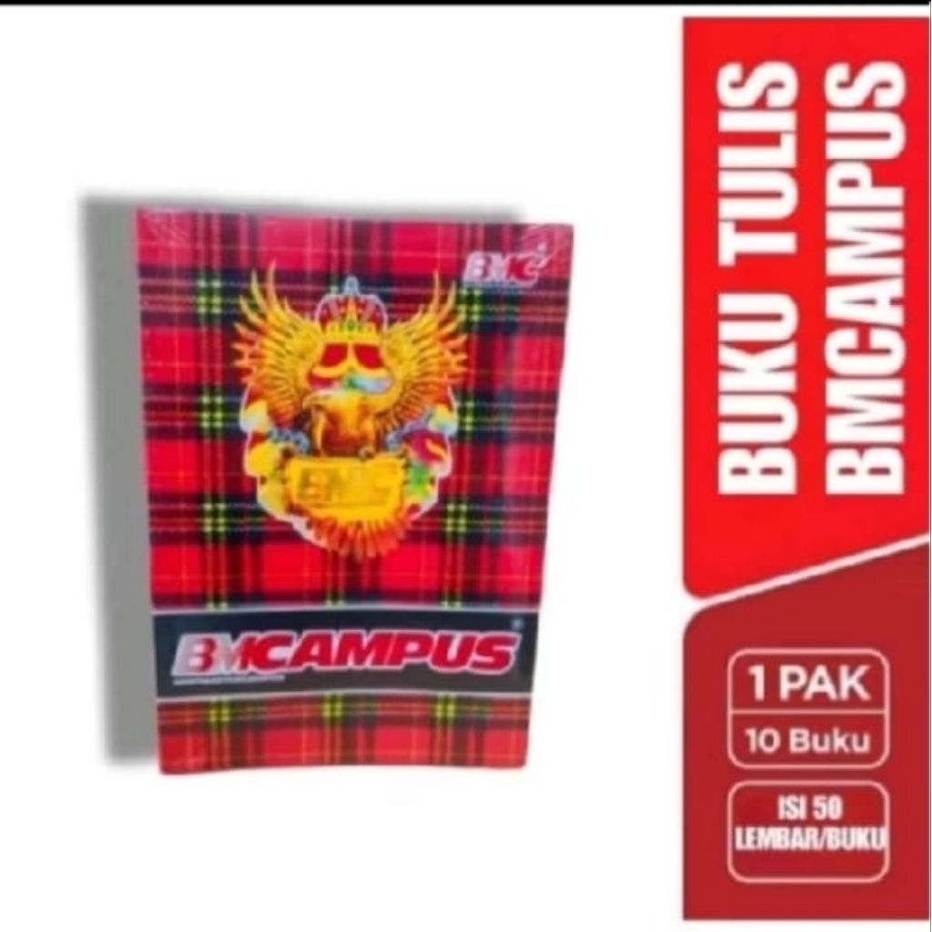 

Buku Tulis Campus BMC isi 50 Lembar ( 10 buku )