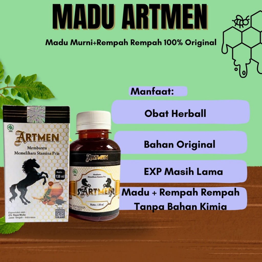 

Madu Artmen madu pria Original BPOM Obat Herbal Alami Madu Artmen Herbal Madu pria Alami 100% ori