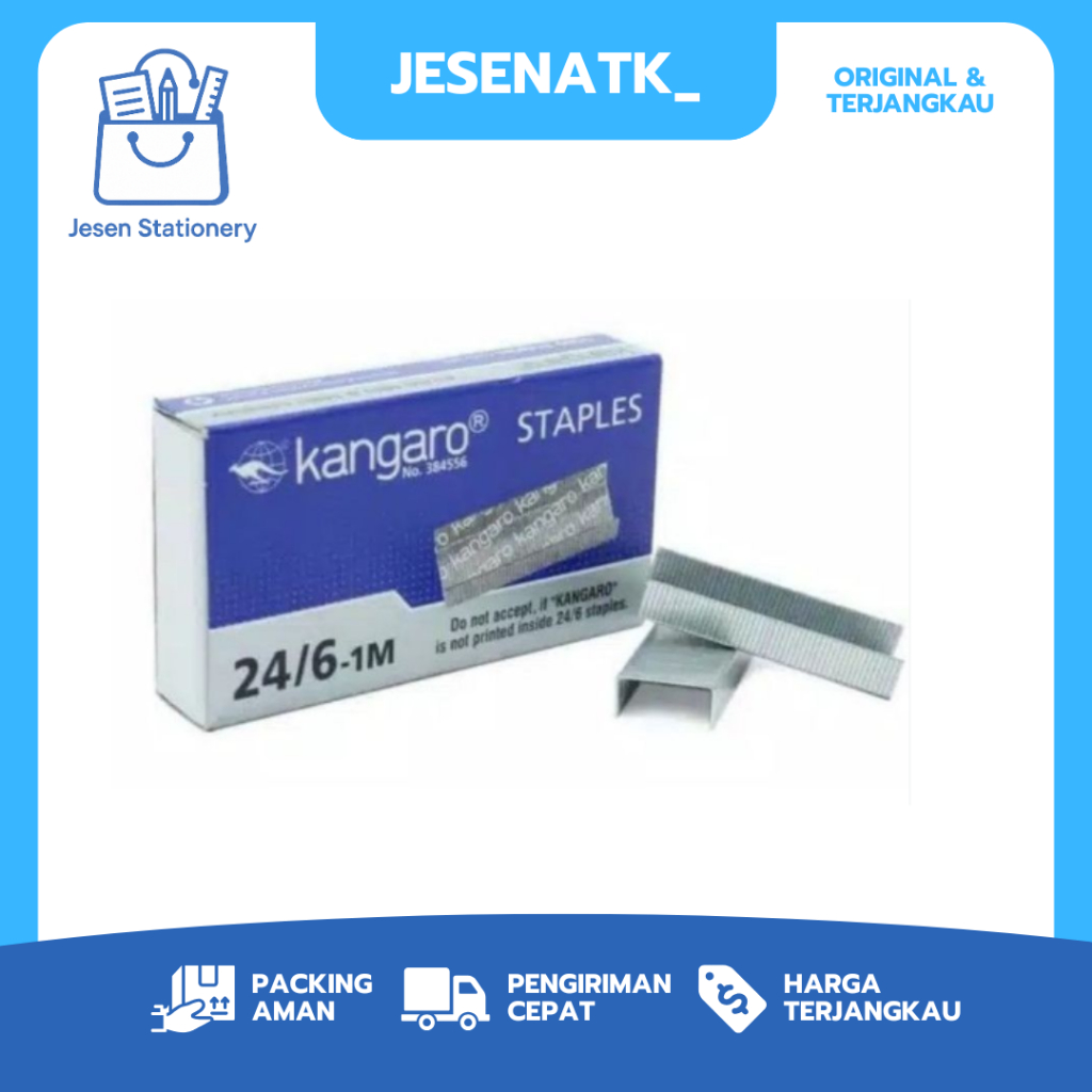 

Isi Staples Kangaro 24/6 No.3 Original: Kuat, Tajam, Anti Macet untuk Semua Kertas!
