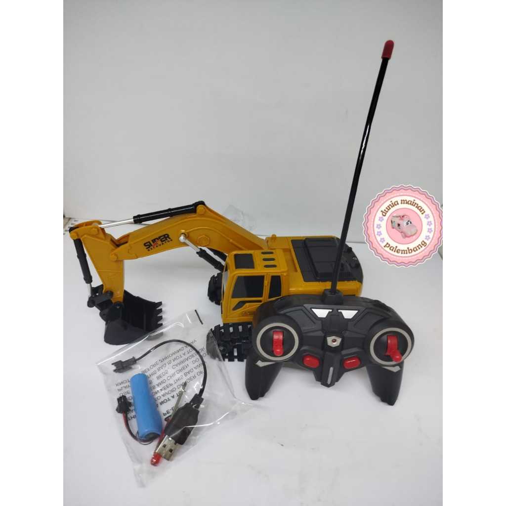 Mainan Kendaraan Ekskavator Rc Truck 555