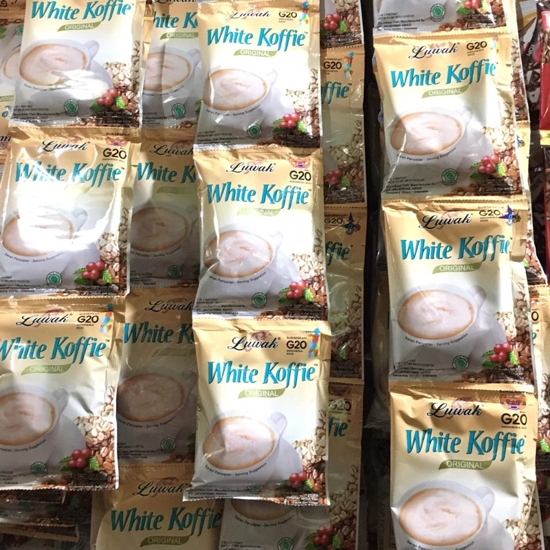 

Kopi Luwak White Coffee isi 10 Sachet atau(1rengceng)Kopi Instan Kemasan