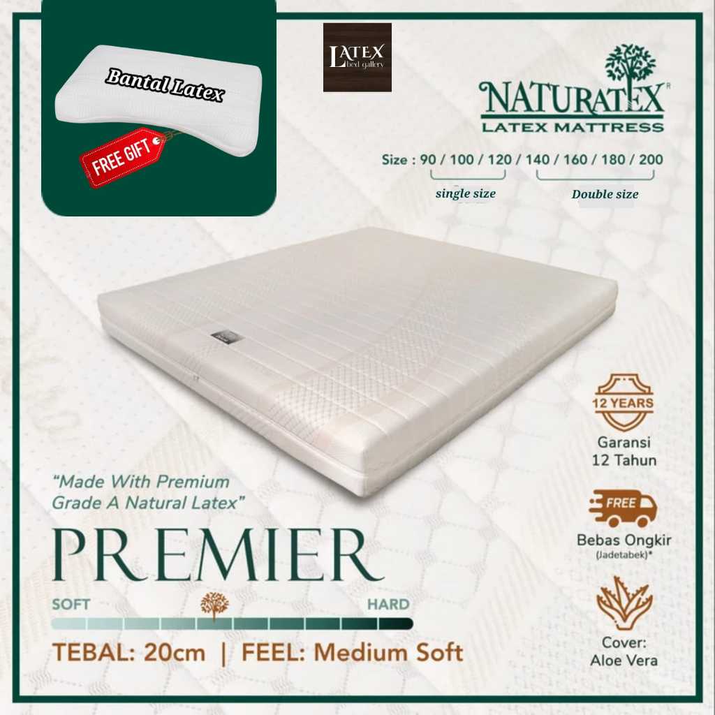 Kasur Latex Naturatex Premier Tebal 20cm ukuran 90x200cm - 200x200cm - Kasur kesehatan - Kasur