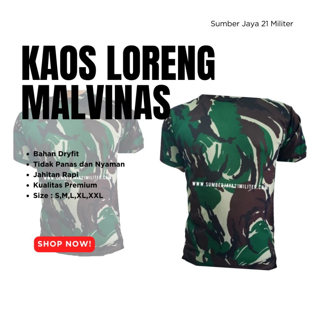 Kaos Loreng Pria Baju Kaos Doreng Baju Kaos Loreng TNI Kaos Hijau Botol Kaos Army