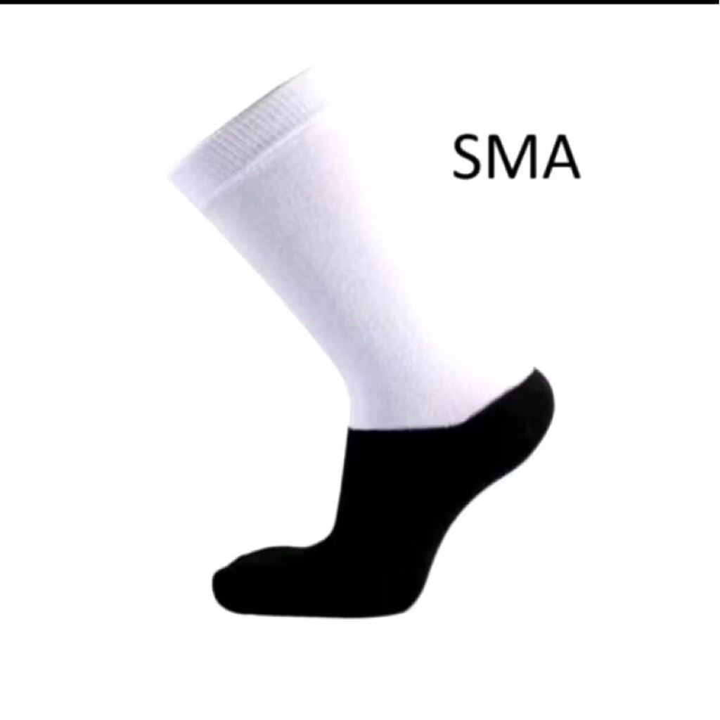 KAOS KAKI SEKOLAH HITAM PUTIH SMA | KAOS KAKI SEKOLAH HITAM POLOS SMA | KAOS KAKI SEKOLAH SMA BANJAR