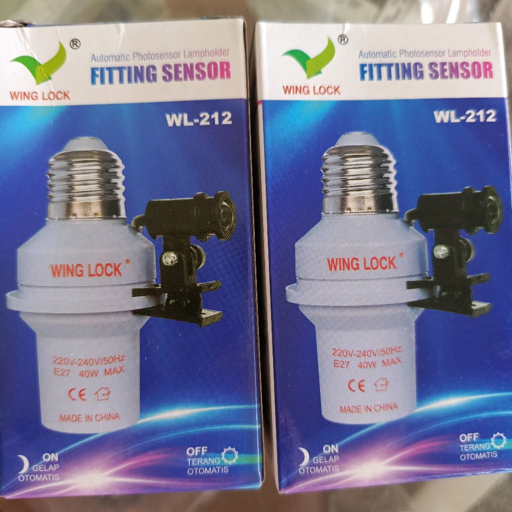 Fitting sensor cahaya. fitting sensor. fitting otomatis