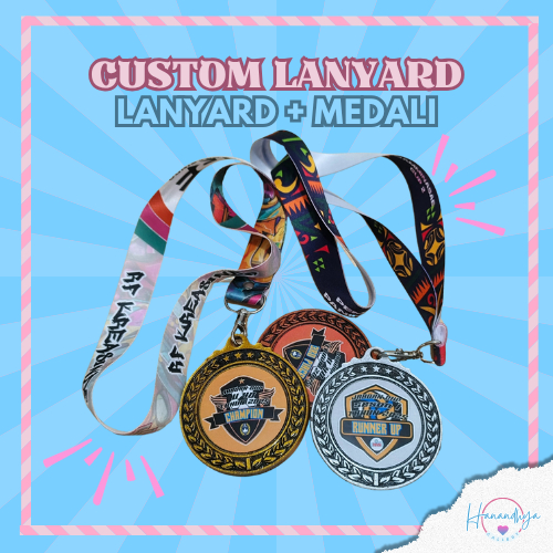 

Medali Resin Custom Tali Lanyard FREE Design Sticker Medali Dan Tali Bahan Resin Emas Perak Perunggu