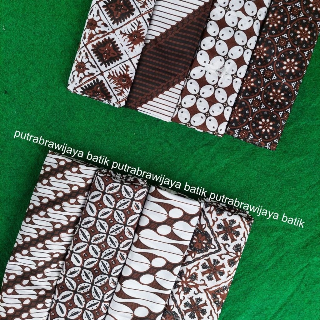 Kain Batik Printing parang dasar putih dan Embos Pekalongan Kain Batik Grosir Murah Halus AdemWanita