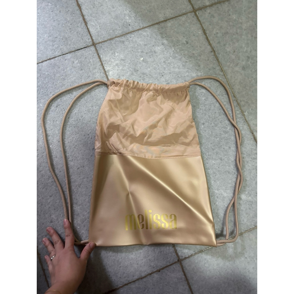 New Simple Bag Tas Serut Jelly Wanita Ransel By Melissa Original