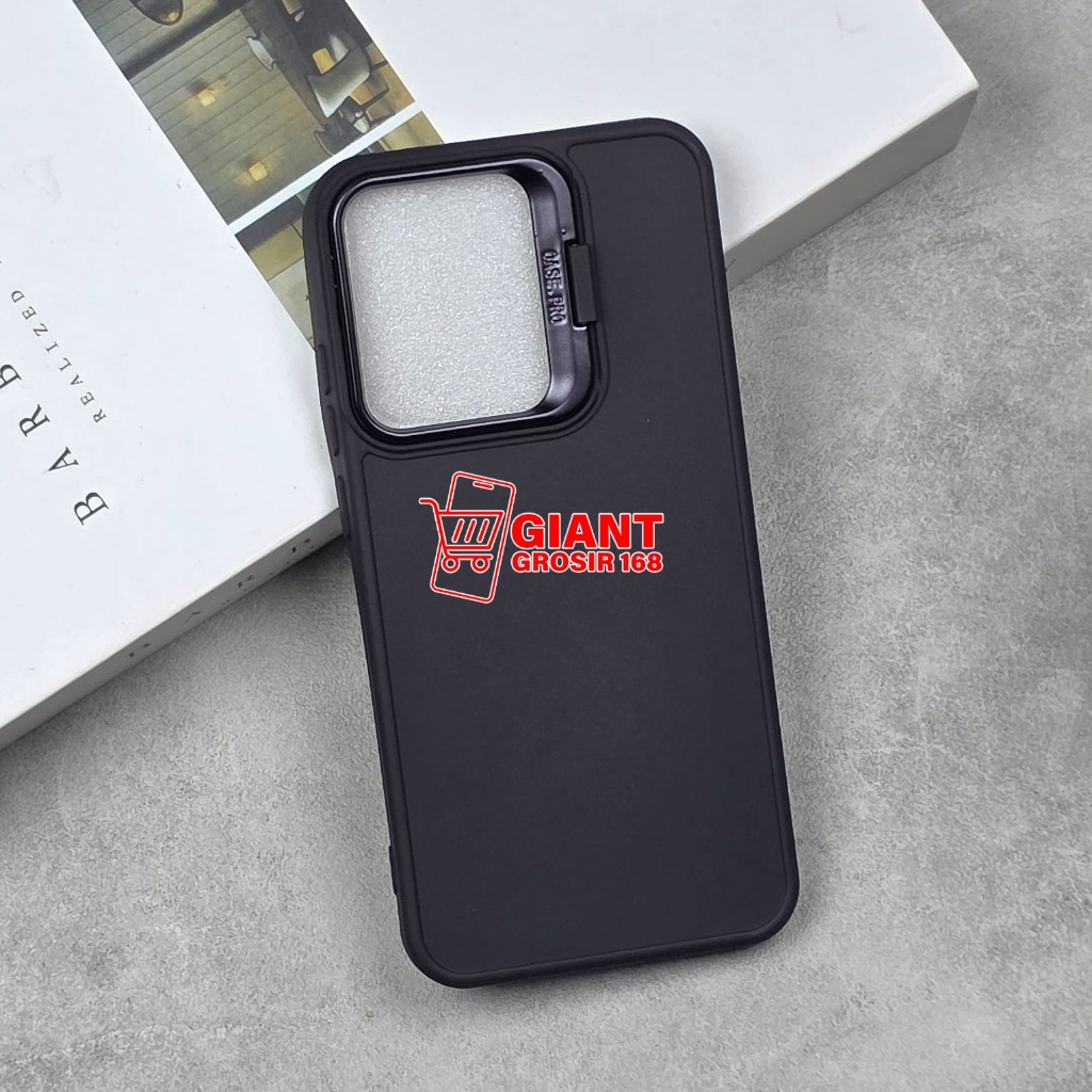 Case Poco F8 Pro Poco F8 Ultra Poco F7 5G Poco F7 Pro Poco F7 Ultra Macaron Black Stand Ring Kamera 