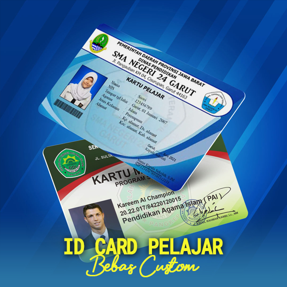 

ID Card Print Laser, Kart Pelajar Custom Pake Nama, Kartu Pelajar, ID Pelajar, ID CARD Pelajar, ID CARD Mahasiswa