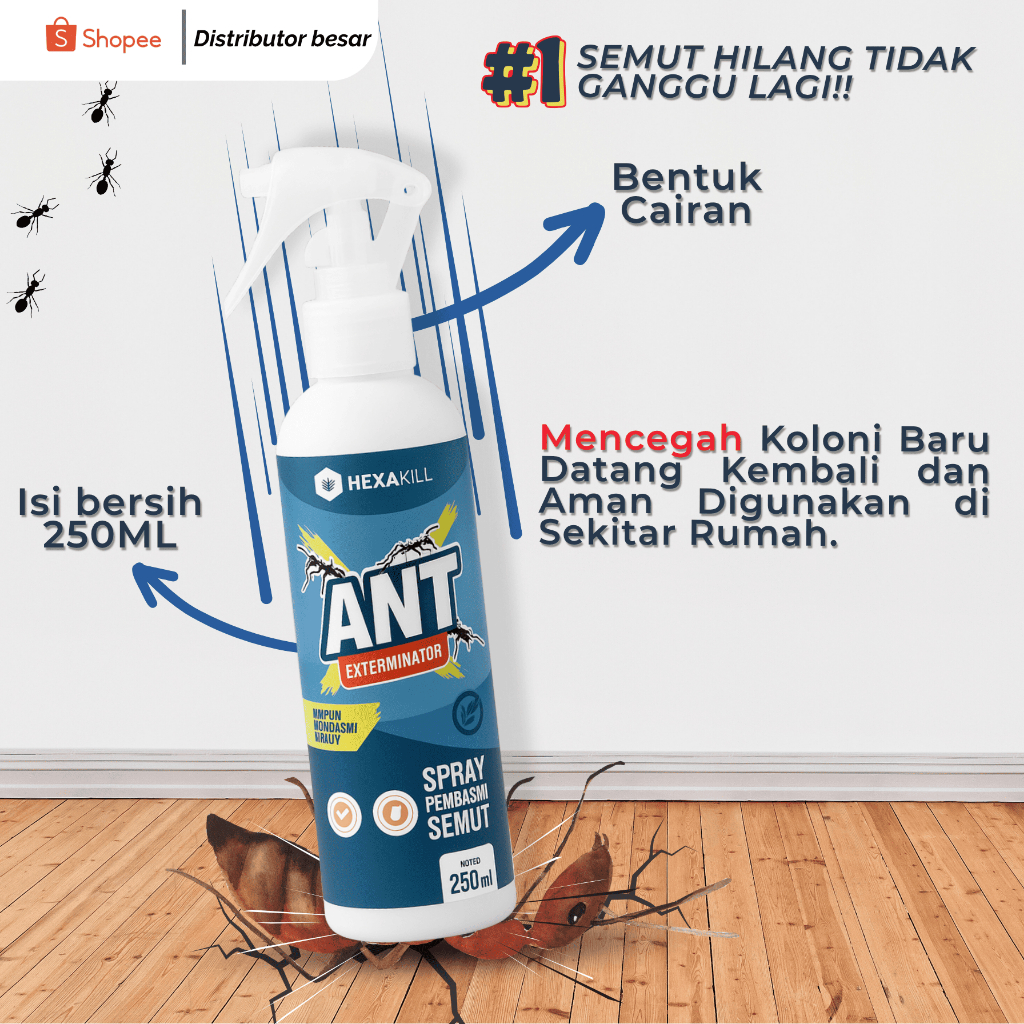 OBAT SEMPROT AMPUH PEMBASMI SEMUT/ SEMPROTAN PEMBASMI SEMUT DAN KOLONINYA/ RACUN SEMUT AMPUH