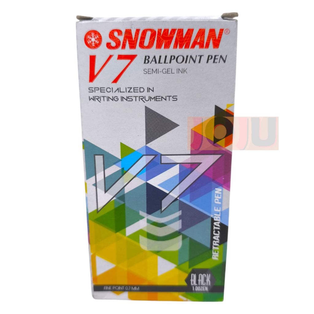 

Bolpen Snowman V7 tinta hitam (Pcs)