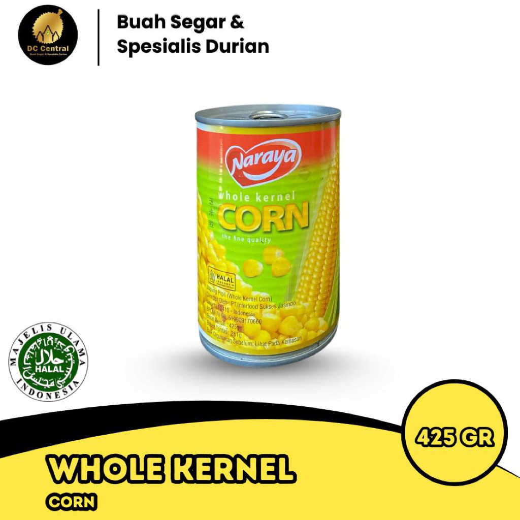 

NARAYA JAGUNG BIJI KALENG / WHOLE CERNEL CORN 425gr