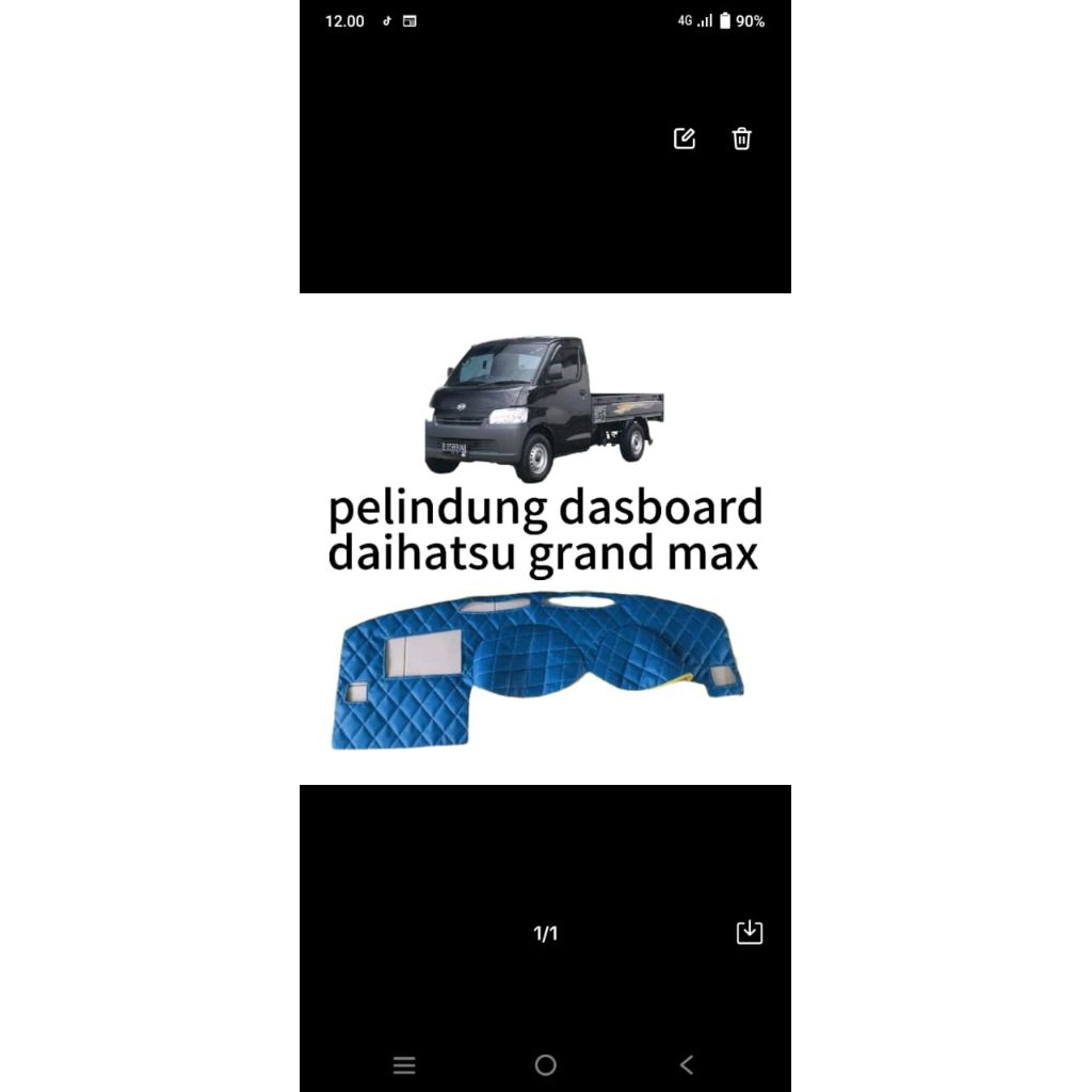 pelindung dashboard mobil grand max
