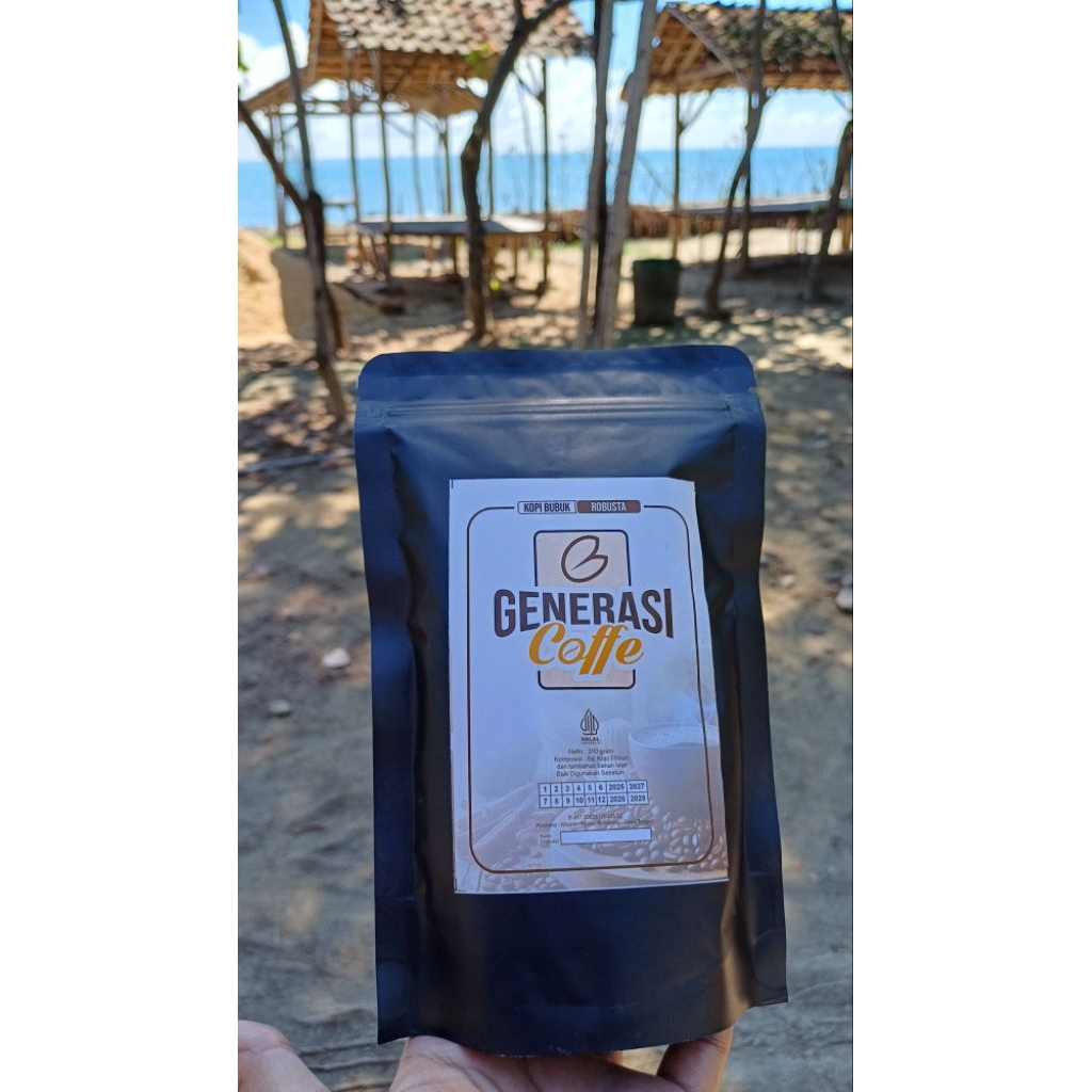 

Generasi Coffe Pouch Kopi Bubuk Netto 100gr, 150gr, 200gr, 250gr