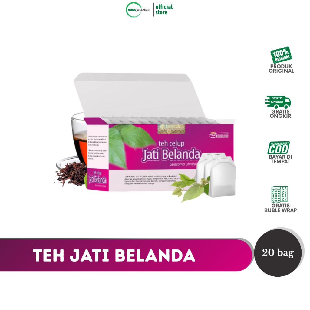 

TEH CELUP JATI BELANDA – lemak membandel saatnya dipangkas alami | bantu turunkan berat badan & lancarkan BAB | 100% herbal tanpa efek samping | teh celup praktis & menyehatkan | original isi 20 kantong