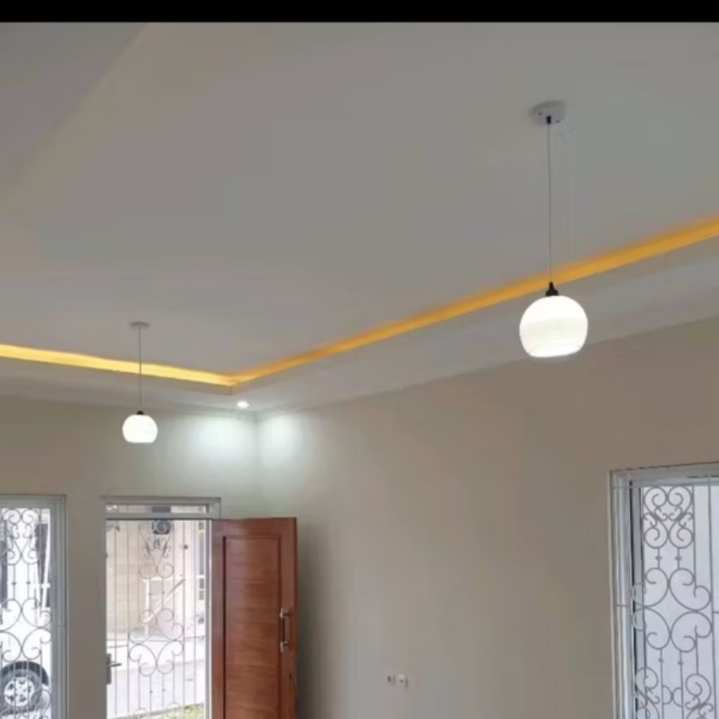 LAMPU GANTUNG, MODEL BULAT SATUAN#kaplampubulat#lampuhias