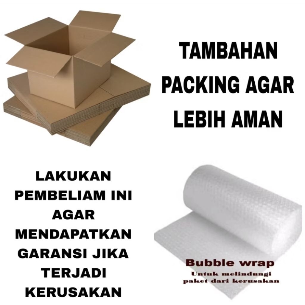 

tambahan extra packing bable wrap dan kardus