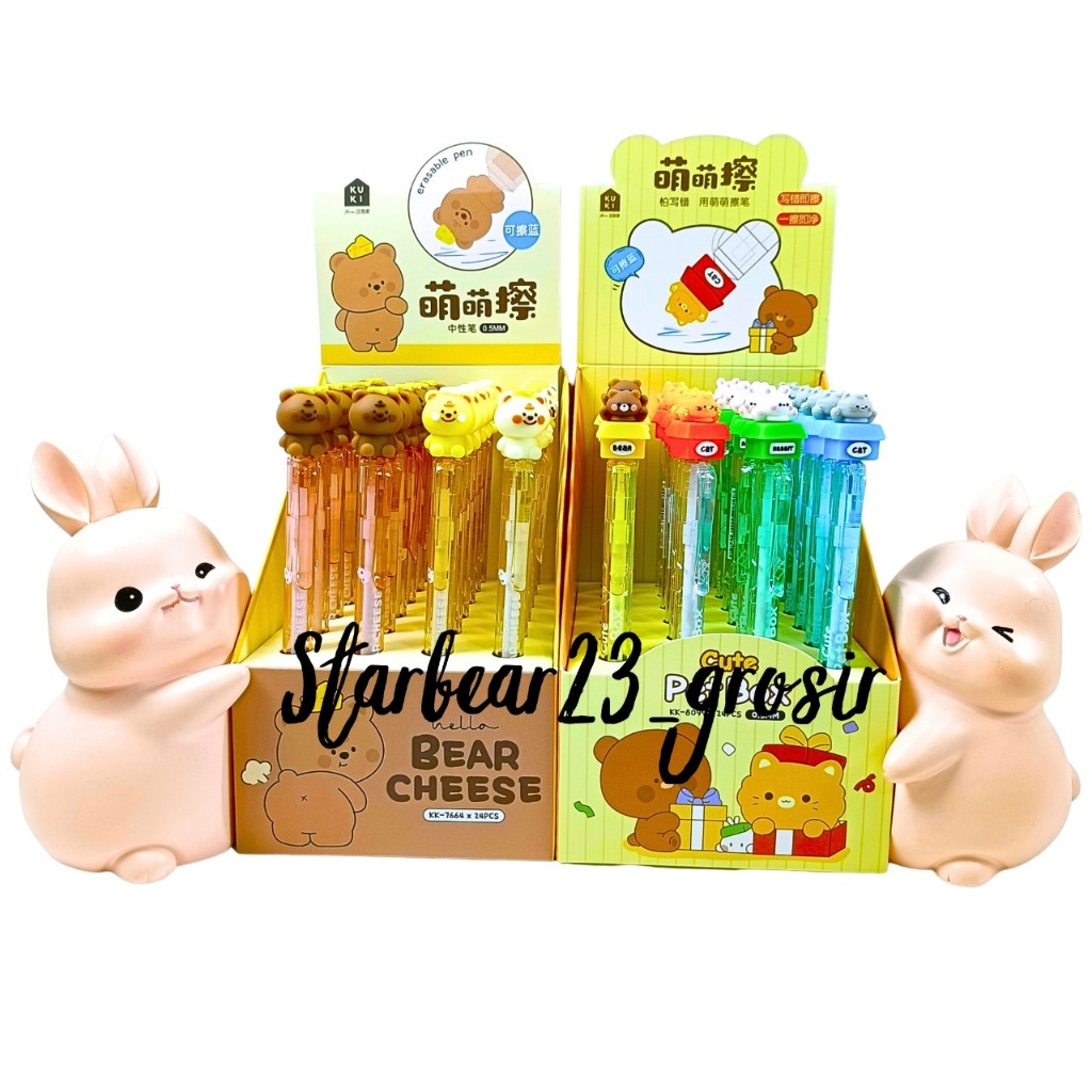

Bolpen Erasable / Bolpen Yang Bisa Dihapus Aneka Motif Animal Kuki
