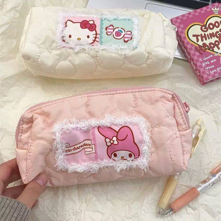 

Kotak Pensil Pouch Kosmetik Bulu / Tempat Pensil Karakter Cinnamoroll Kuromi My Melody