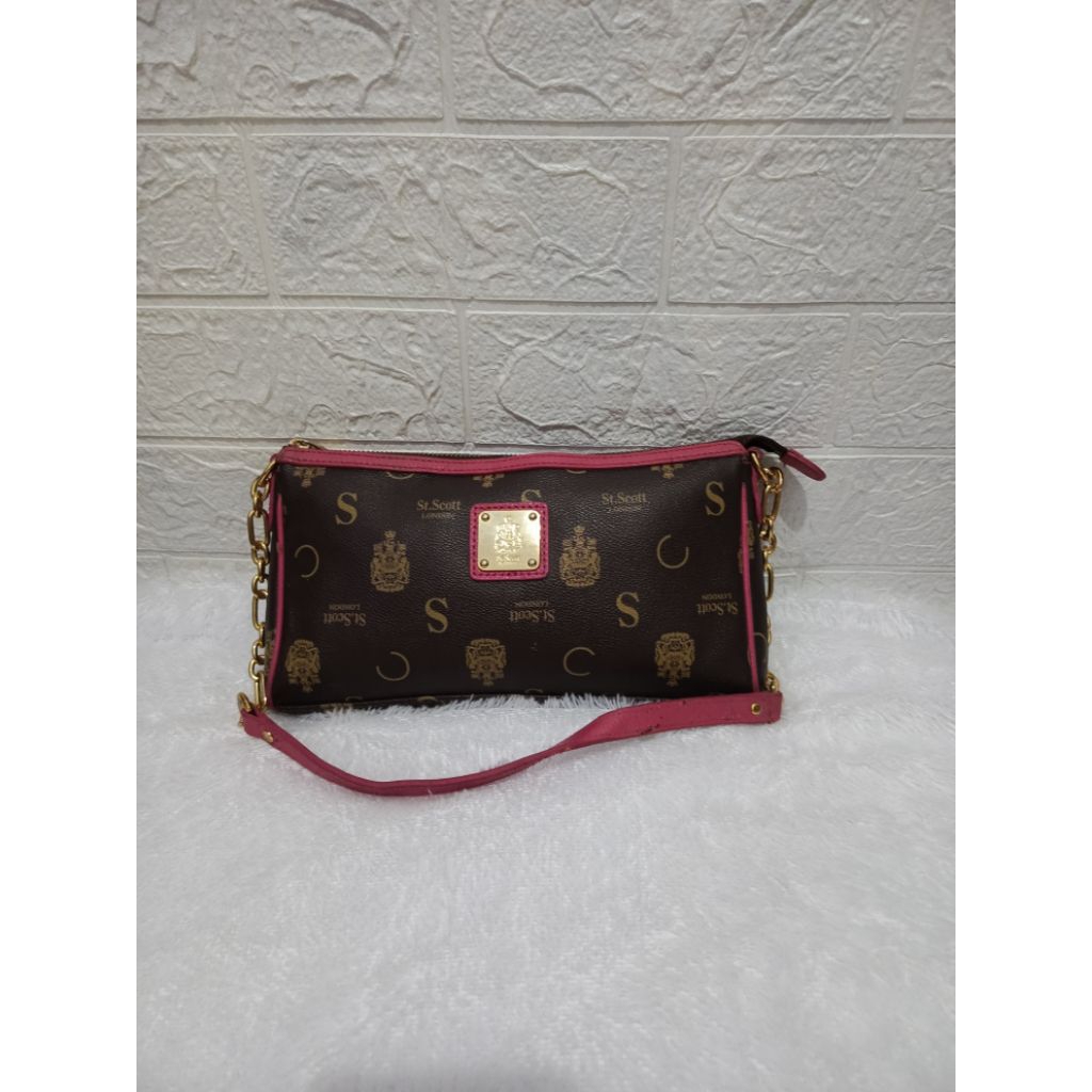 sholder St Scott London preloved kulit asli