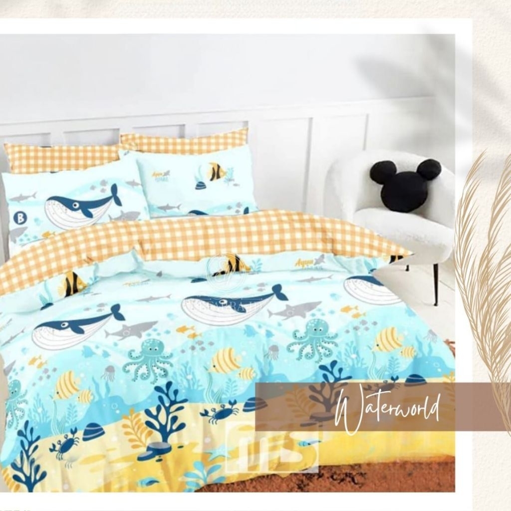 [PREMIER] Set Sprei Karakter Anak Lucu | Sprei Homemade Motif Anak Cowok & Cewek | Set Sprei 180x200