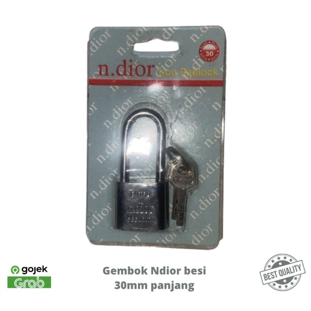 Gembok NDIOR Besi 30mm Panjang