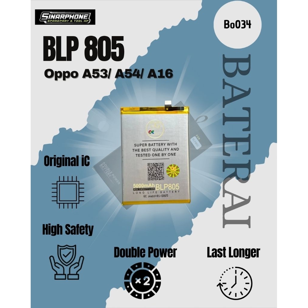 BATERAI BLP805 BATERAI OPPO A16/A53/A54