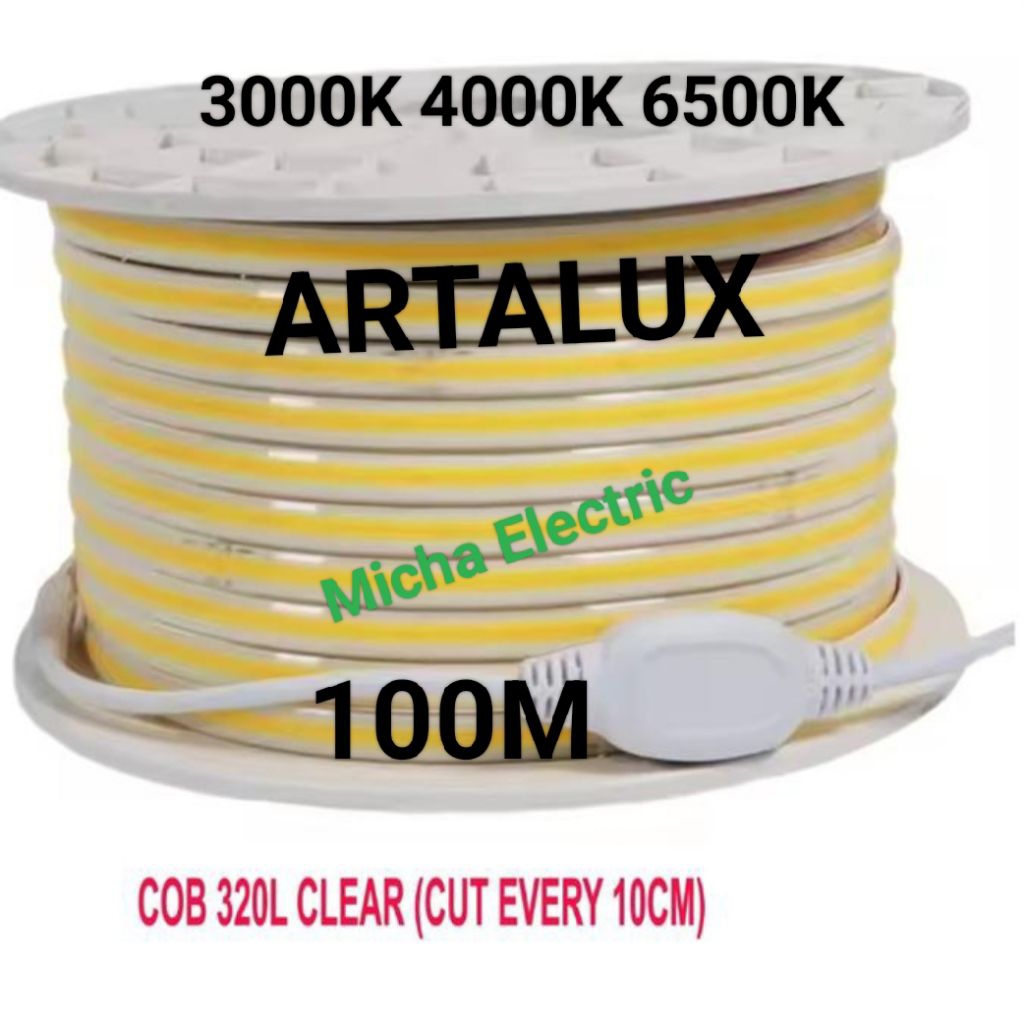 ARTALUX LED Strip COB 320LED 220V Outdoor/ LED Strip Light Selang COB 320L 220V 100M