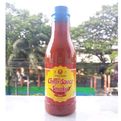 

[oddsolshop] pekanbaru/Bambu Rejeki Chilli Sauce Smoky Hot 360GR Botol Kaca Saus Cabe Pedas BBQ