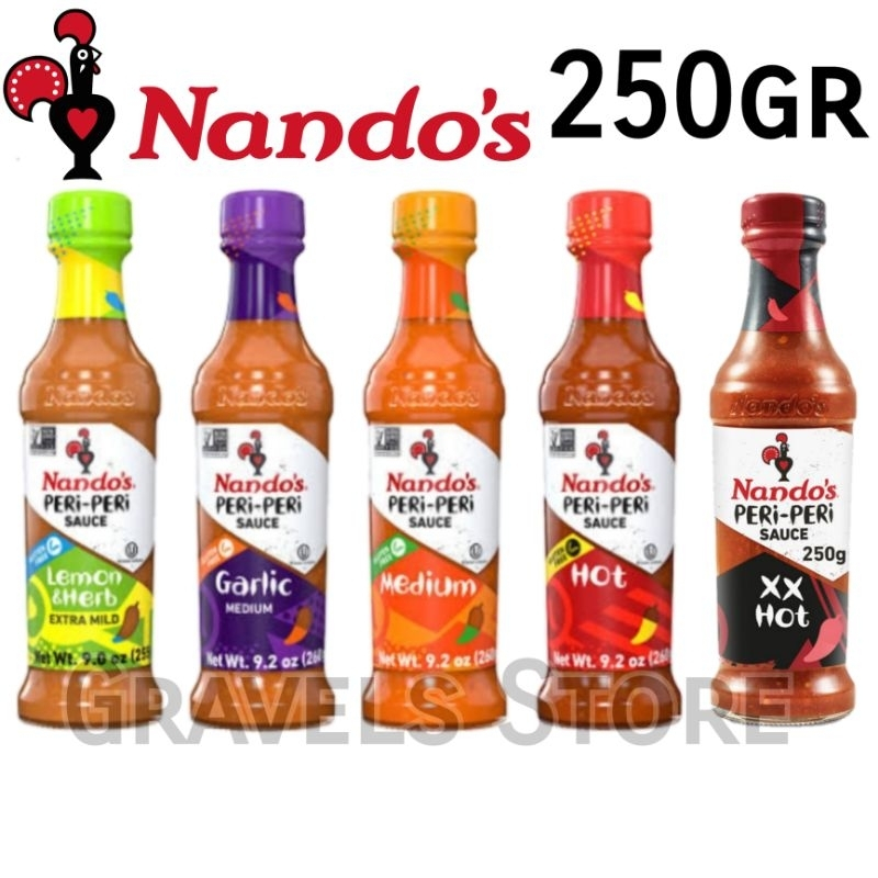 

[oddsolshop] pekanbaru/Nando Peri Peri Sauce 250GR Garlic Bawang / Hot Pedas