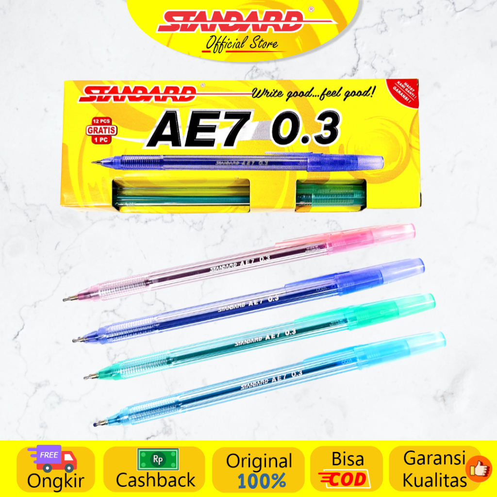 

AT Standard - Pulpen AE7 0.3 ( Alat Tulis / Pen / Ballpoint / Pena )