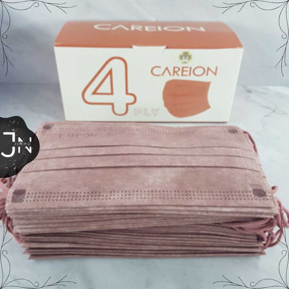 JINHO C͏A͏R͏E͏I͏O͏N͏™ Masker Earloop Careion 4 PLY / Masker Earloop Premium Series 3 PLY / Earloop W