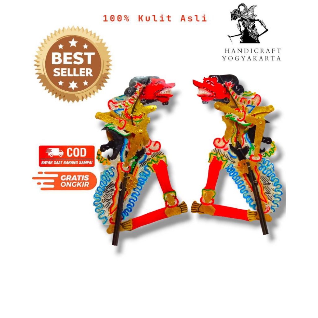 Wayang Kulit Buto Cakil Ukuran Kidangan