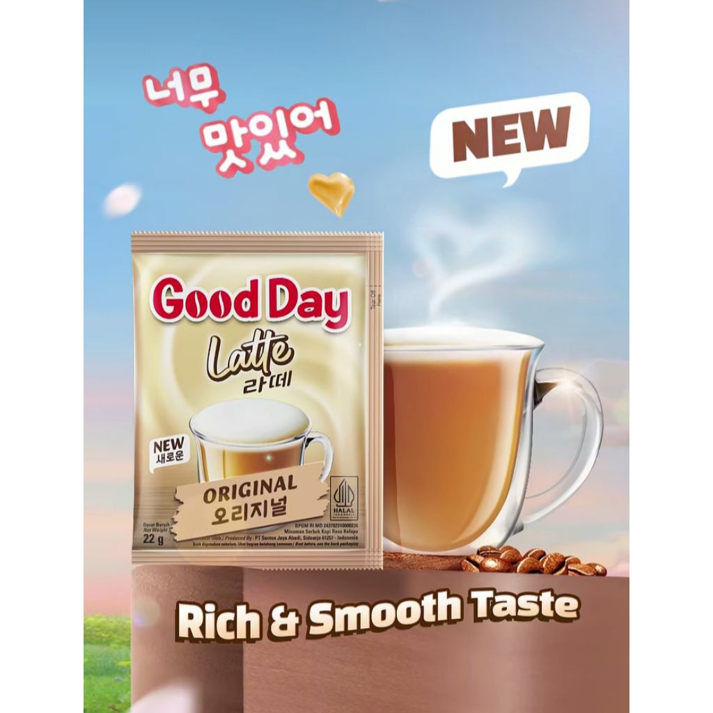 

Good Day Latte 1 renceng X 10 sachet