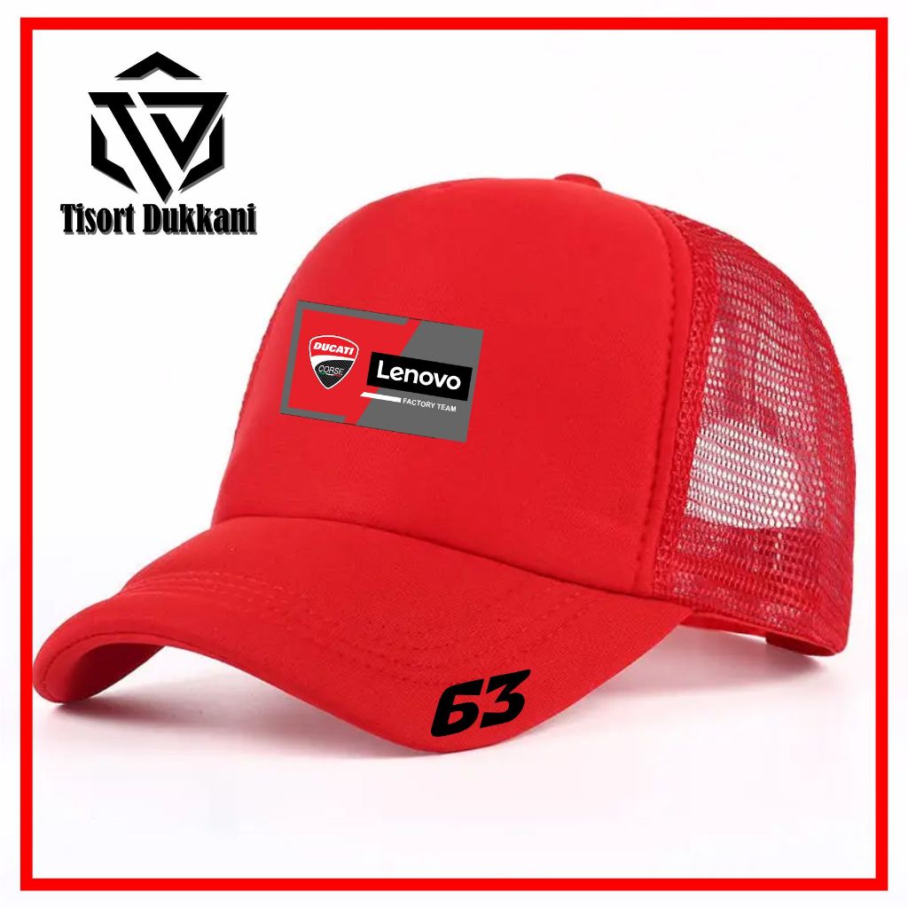 TOPI JARING LENOVO FACTORY TEAM DUCATI CORSE / TOPI DUCATI