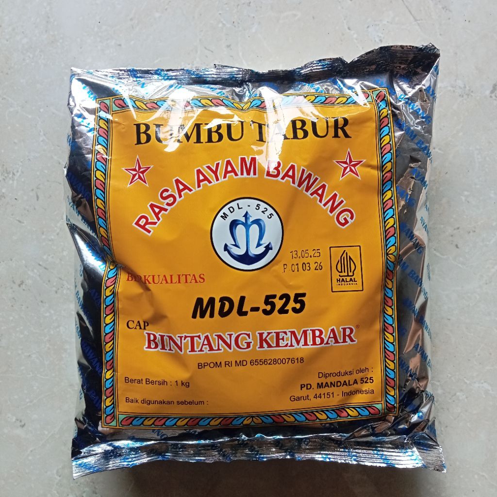 

Bumbu Penyedap Rasa Ayam Bawang Cap Bintang Kembar / Bumbu Tabur Asin Gurih 1 kg