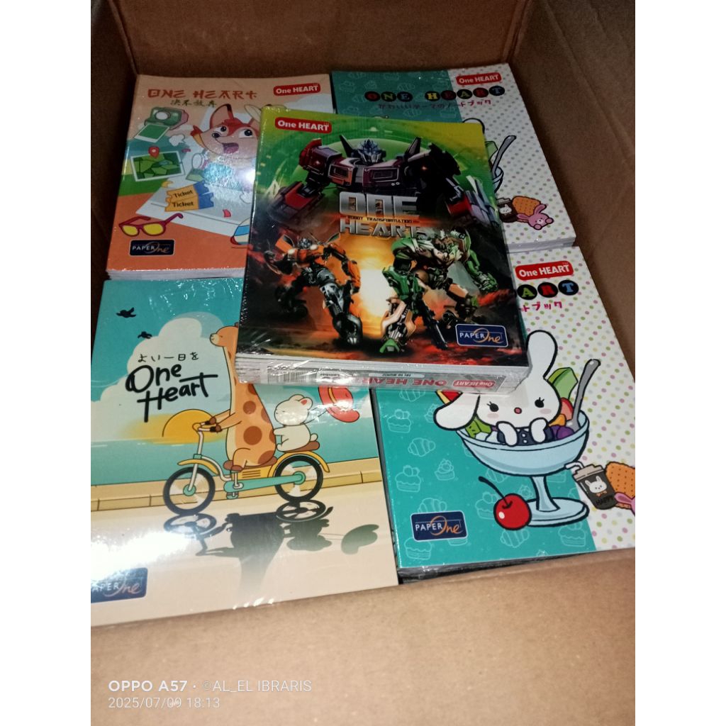 

(10 PCS) BUKU TULIS ONE HEART ISI 38 LEMBAR