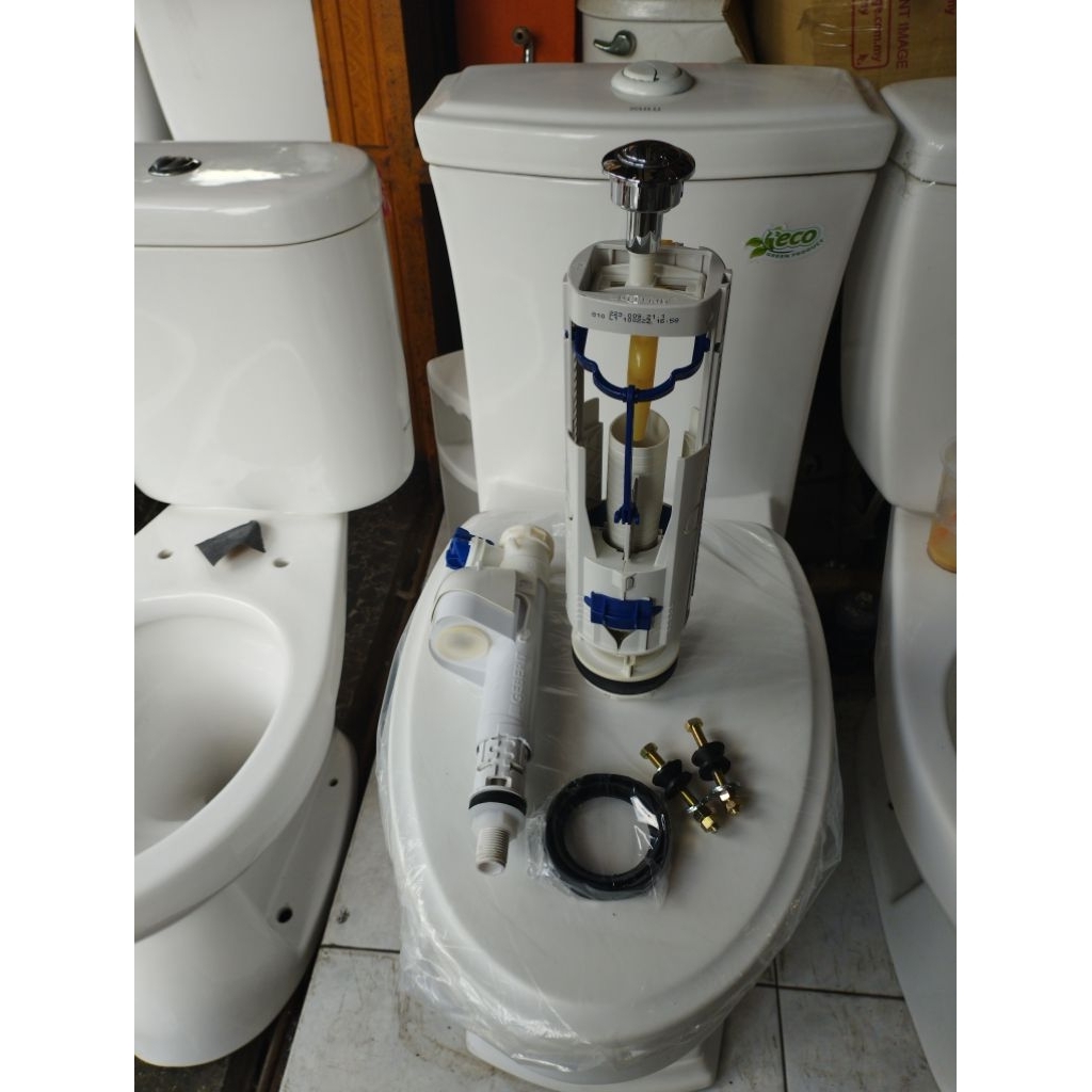 flushing closet toto eco flush fullset